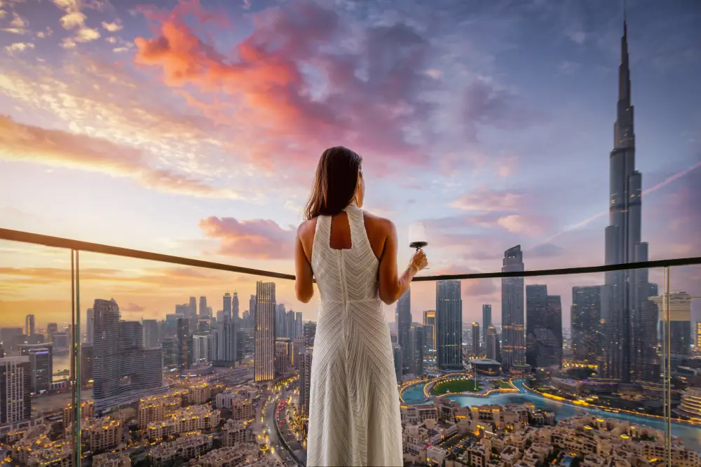 Apartment with view of Burj Khalifa