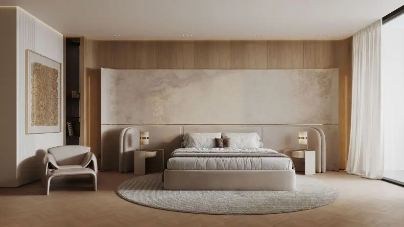 Stunning CGI of 1 bedroom apartment for sale in Dubai